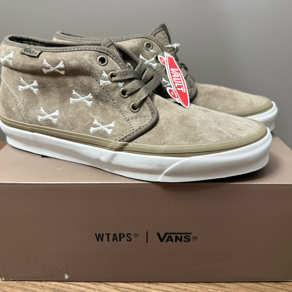 WTAPS Vans Suede Bone-Embroidered Sneakers